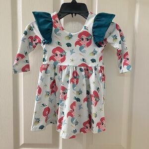 Disney x Monica + Andy The Little Mermaid Ariel Ruffle Twirl Dress Size 2T